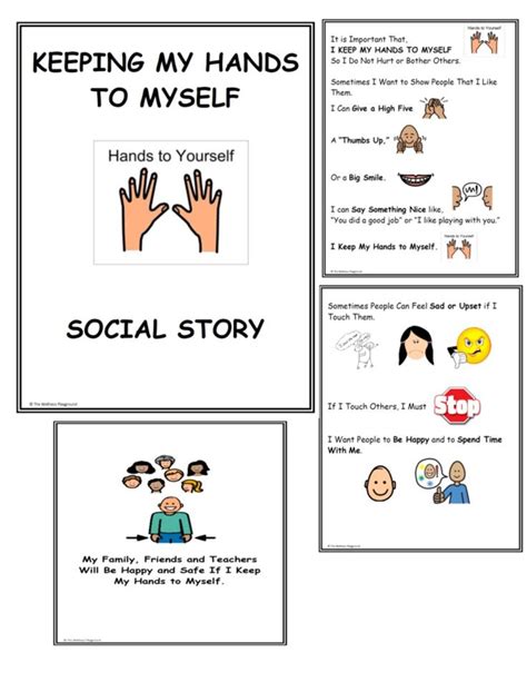Free Printable Social Story Hands To Self